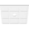Ekena Millwork Rubik Architectural Grade PVC Contemporary Ceiling Medallion, 24"OD x 3"ID x 8 1/4"C x 1"P CMP24RK-03000 - alternate 3